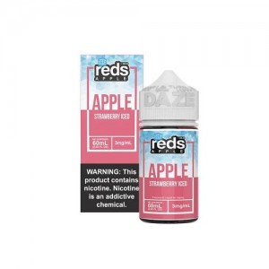 7 Daze Reds Apple Strawberry Iced Vape Juice 60ml 7 Daze Reds Apple St...